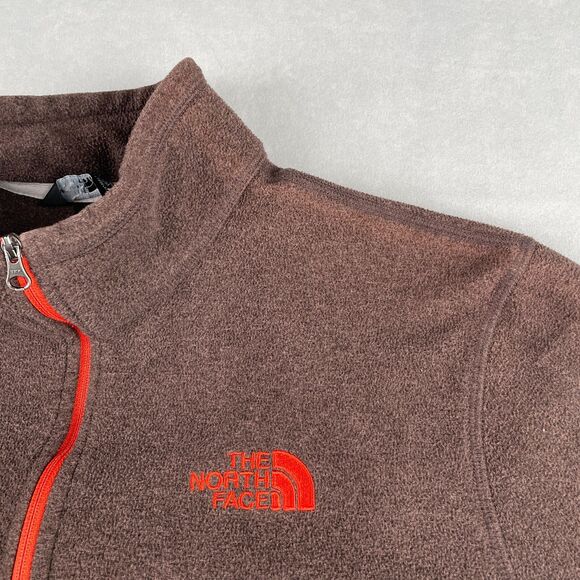 North‎ Face Pullover Mens M Brown Fleece Quarter Zip Gorp Outdoor Jacket Hiking - Picture 5 of 12